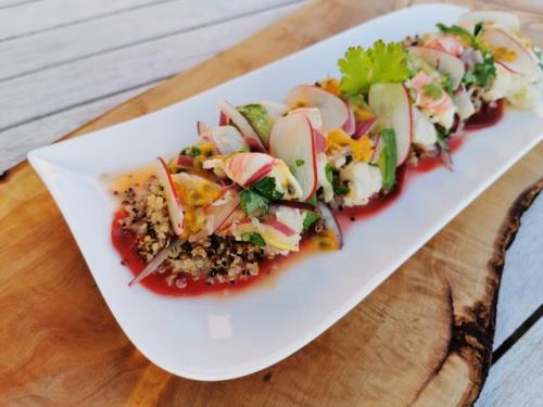 Ceviche Mixto Revisité au Quinoa Tricolore